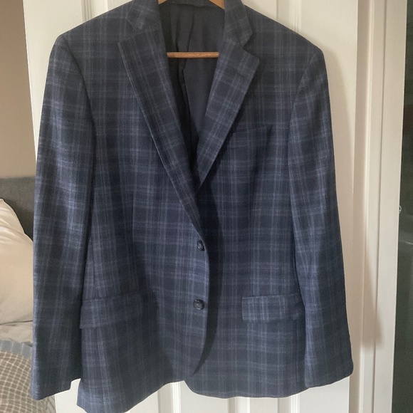 Men’s Brooks brothers Fitzgerald fit 40s navy plaid blazer - Picture 1 of 5